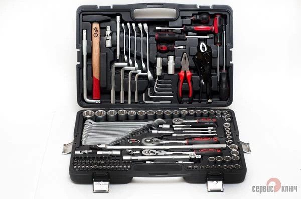 Набор инструментов (142 предмета) "Сервис Ключ" - купить с доставкой по ...