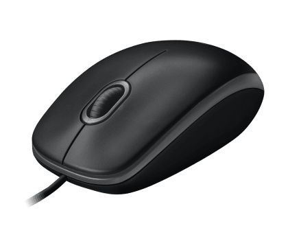 Мышь проводная Logitech B100 910-003357, черный - купить по выгодной ...