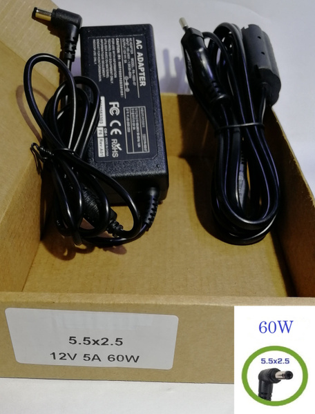 Блок питания для монитора 12V 5A разъём 5.5 x 2.5 mm - купить с ...