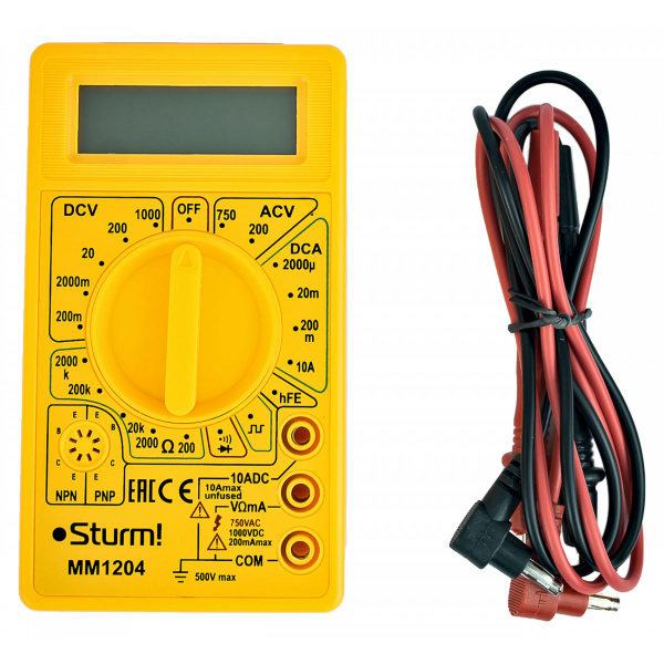 Мультиметр Sturm! MM1204 купить по выгодной цене с доставкой по Москве ...