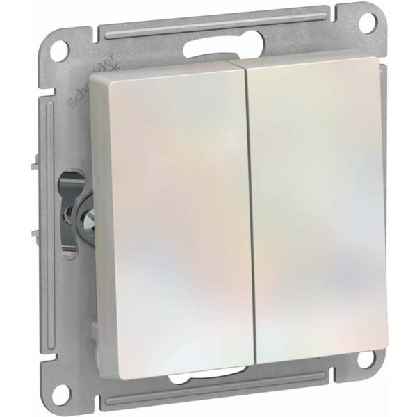 Двухклавишный выключатель Schneider Electric ATLAS DESIGN - купить с ...