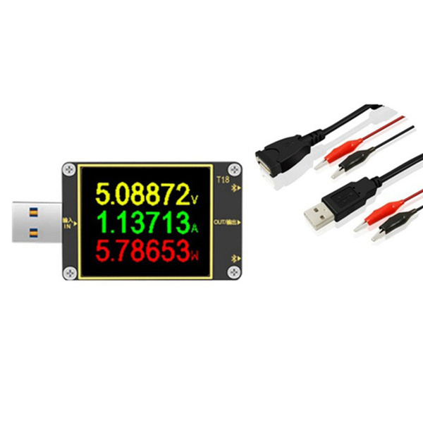 18 в 1 USB-тестер T18 Цифровой вольтметр Амперметр Voltimetro DC Power ...