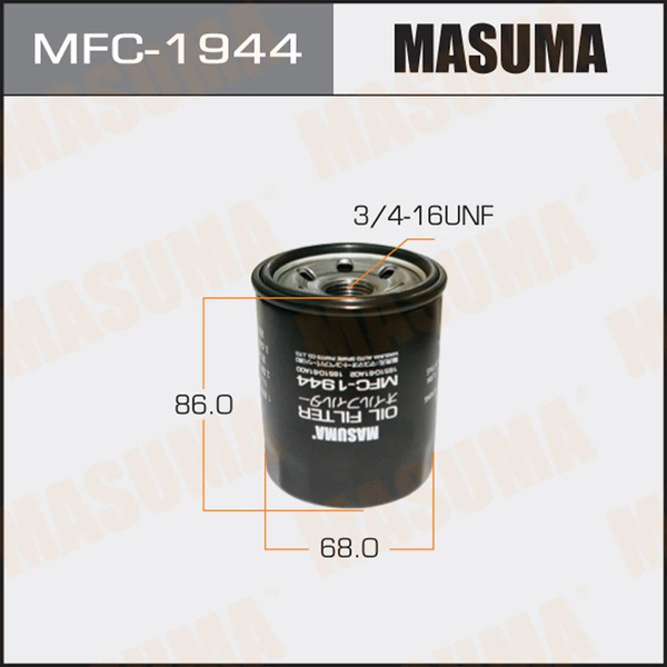 Фильтр масляный Masuma Фильтр масляный MFC-1944 - купить по выгодным ...