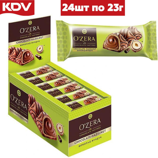Шоколадный батончик Ozera "Chocolate Hazelnut" 24 шт по 23 гр / Яшкино ...