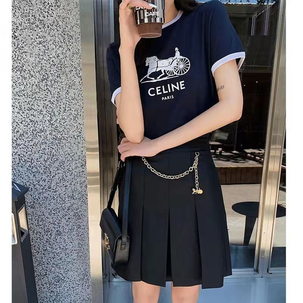 Футболка CELINE, размер 46, цвет черный, Хлопок100% - купить по ...