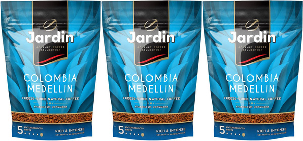 Кофе Jardin Colombia Medellin растворимый, комплект: 3 упаковки по 240 ...