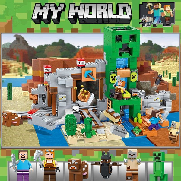 Конструктор Совместим с LEGO Minecraft 21155 Шахта крипера - купить с ...