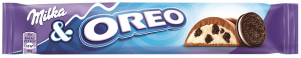 Батончик Milka Oreo Baton молочный со вкусом ванили и кусочками печенья ...