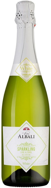 Вино безалкогольное игристое белое Винья Албали Sparkling White, 0,75л ...