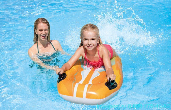 Плот надувной для плавания Joy Riders 112х62см, от 6 лет, макс ...