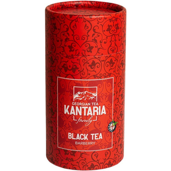 KANTARIA Premium чёрный чай БАРБАРИС тубус производство Грузия 100 гр ...