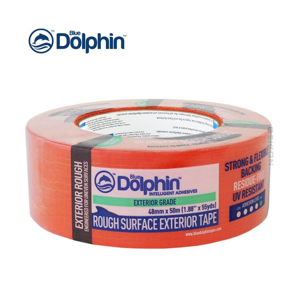 Малярная лента Blue Dolphin ROUGH SURFACE 50 мм 50 м, 1 шт - купить с ...