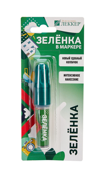 ЛЕККЕР / Зелёнка в маркере 5мл / Зеленка в карандаше (Россия) - купить ...