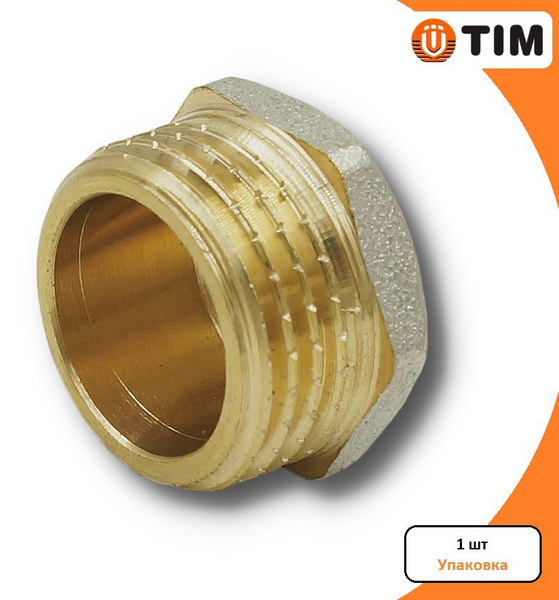 Заглушка 1" НР, никелированная латунь TIM арт. DT004N, DT004N - купить ...