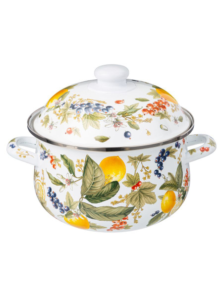 Кастрюля Agness, Эмалированная сталь, 2,8 л - купить по выгодной цене в ...