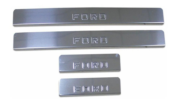 Накладки на пороги Форд Куга 2013-2019г / Ford Kuga 2 Защита порогов ...