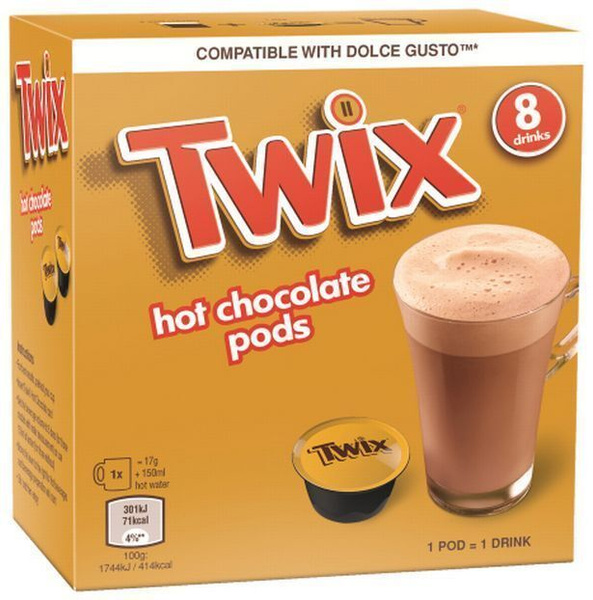 Горячий Шоколад Твикс в Капсулах/Капсулы Какао Dolche Gusto Twix 8шт ...