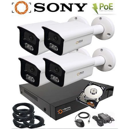 Система видеонаблюдения Sony IP 3 камеры POE 5 мегапикселей ALFA-3 с ...
