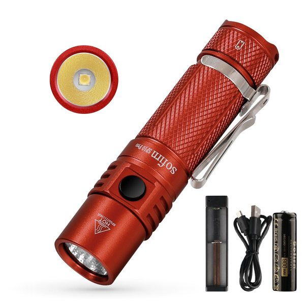 Sofirn SP10Pro Мощный 900lm EDC фонарик LH351D светодиодный свет USB C ...