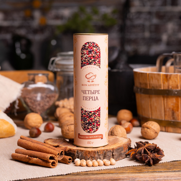 Четыре перца, Bon Appetit, 80 гр. - купить с доставкой по выгодным ...