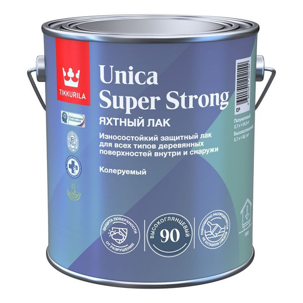 Tikkurila Unica Super Strong 90 / Тиккурила лак яхтный износостойкий ...