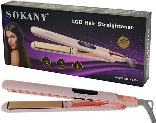 Выпрямитель для волос SOKANY Утюжок SOKANY HS-976 ,розовый - купить с ...