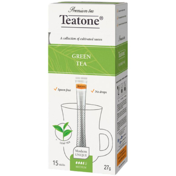 Чай Teatone зелёный, 15х1.8г - купить с доставкой по выгодным ценам в ...