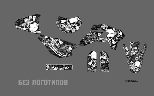 Наклейки на питбайк Kayo KRZ 2019 2020 2021 2022 Kayo TT 125. 140 ...