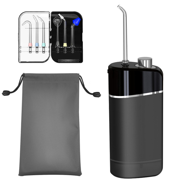 Портативный импульсный ирригатор c 7 насадками/ Ирригатор для полости ...