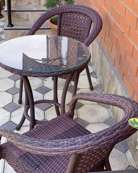 Набор садовой мебели: AIKO aikodeco2, Сталь, Искусственный ротанг ...