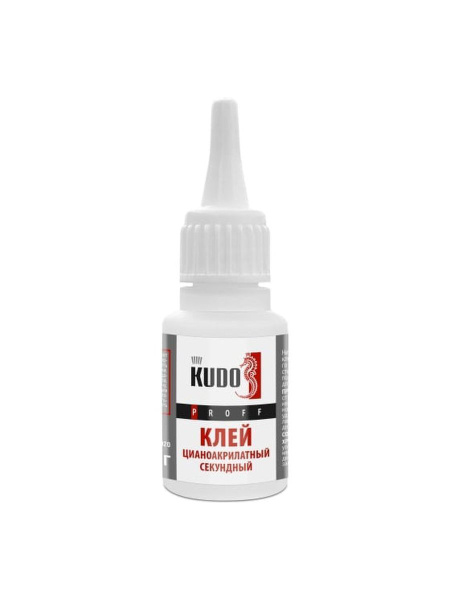 Клей цианоакрилатный секундный KUDO PROFF SMB-020, 20 гр - купить с ...