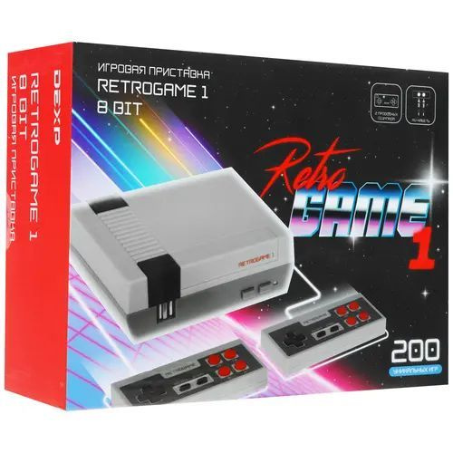Ретро-консоль DEXP RetroGAME 1 rev.2 + 200 игр - купить с доставкой по ...