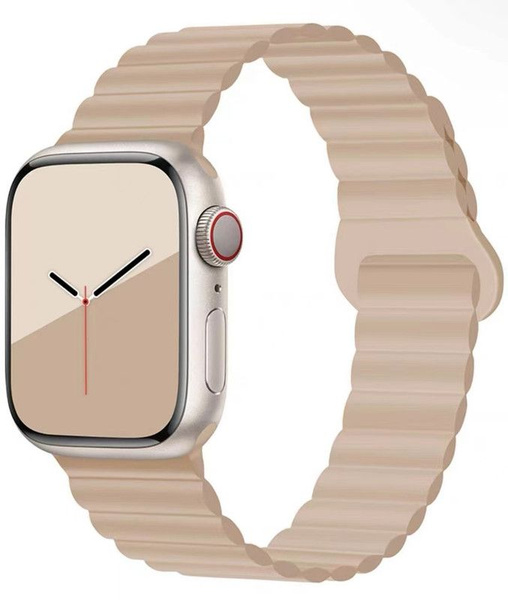 Магнитный ремешок из жидкого силикона для Apple Watch / Спортивный ...