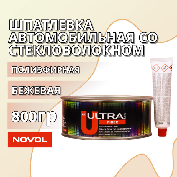 Характеристики Шпатлевка со стекловолокном автомобильная полиэфирная ...