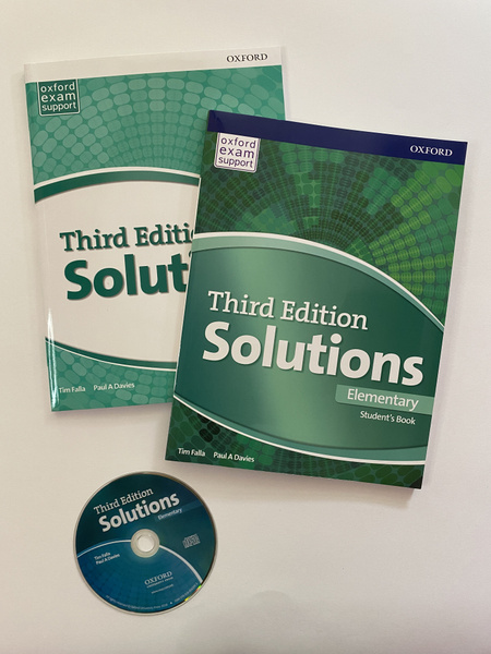 Комплект Solutions Elementary (Third Edition): Учебник+Тетрадь+CD ...