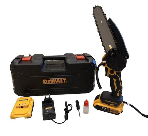 Пила цепная аккумуляторная мини (Сучкорез) DEWALT 21v 4ah 15см - купить ...