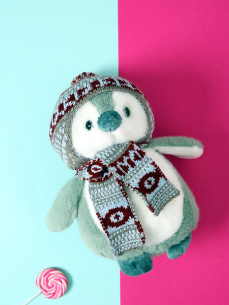 Tinni Toys Мягкая игрушка Пингвин в шапке и шарфе 25 см - купить с ...