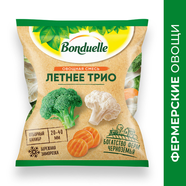 Овощи Bonduelle Летнее трио, смесь замороженная, 400 г купить на OZON ...