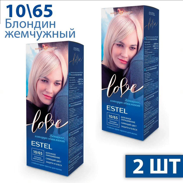 ESTEL Love Стойкая крем-краска для волос тон 10/65 Блондин жемчужный 2 ...