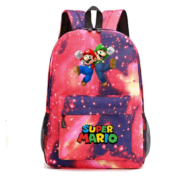Аниме Рюкзак Марио Super Mario Bros унисекс Арт подростковый школьный ...