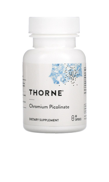 Пиколинат Хрома THORNE RESEARCH Chromium Picolinate 500 mcg 60 капсул ...