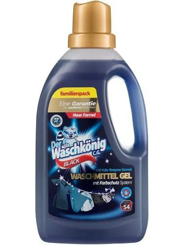 Гель для стирки Clovin Der Waschkonig Black для черного белья ЭКО 1,6 л ...