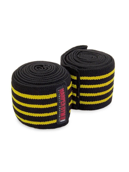 Бинт эластичный на локоть Harper Gym Pro Series JE-2677 (пара) чер/жел ...