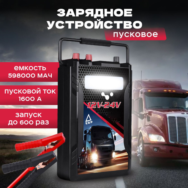 Пусковое зарядное устройство для легковых и грузовых автомобилей Jump ...