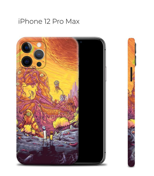 Защитная пленка на Айфон 12 Pro Max с защитой краёв / Виниловая ...