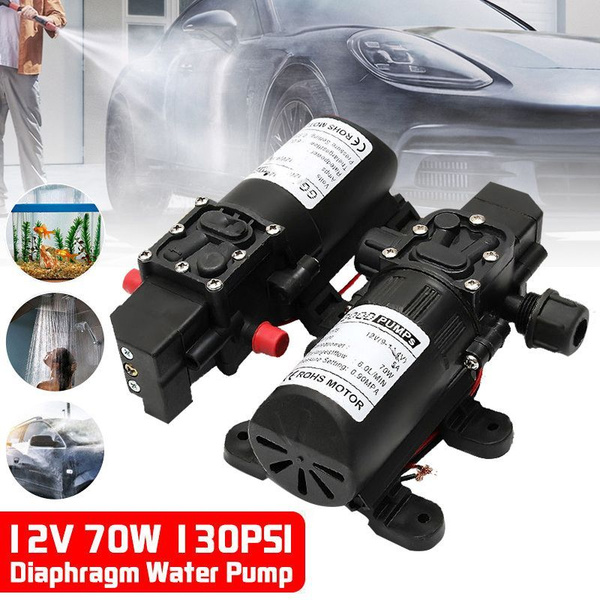 насос для перекачки воды/12V 130psi 6L/мин Мембранный самовсасывающий ...