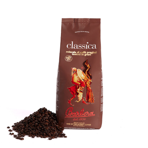 Кофе BARBERA в зернах Classica (Италия), 1 кг - купить с доставкой по ...