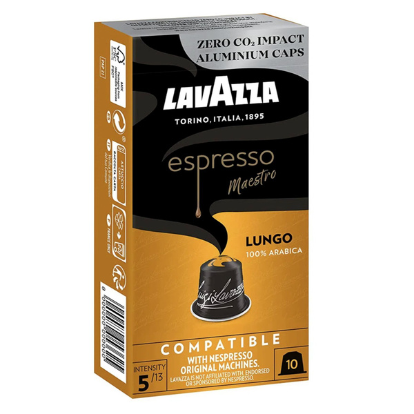 Кофе Lavazza молотый в капсулах ALU ESPRESSO LUNGO 10 капсул по 5,6 г ...