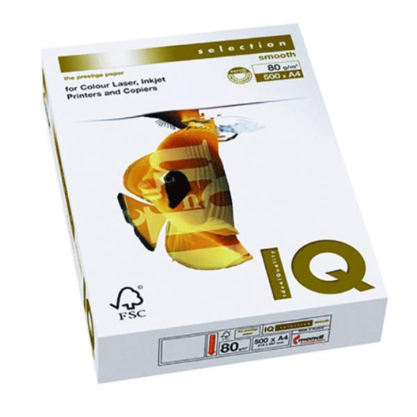 Бумага IQ Selection Smooth А4 80g/m2 500л А+ the prestige paper Mondi ...