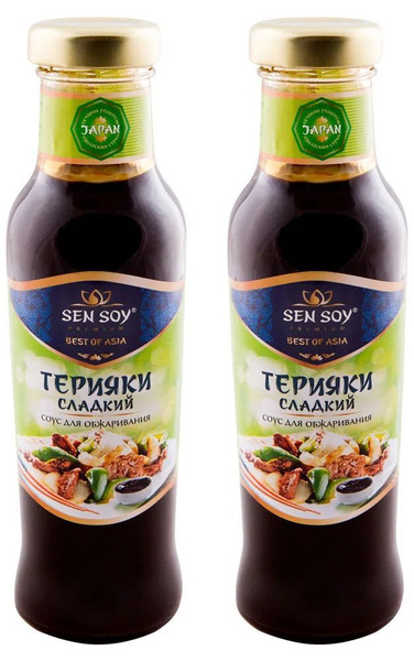 Соус Sen Soy Premium Терияки сладкий для обжаривания, 2 уп по 320 г ...